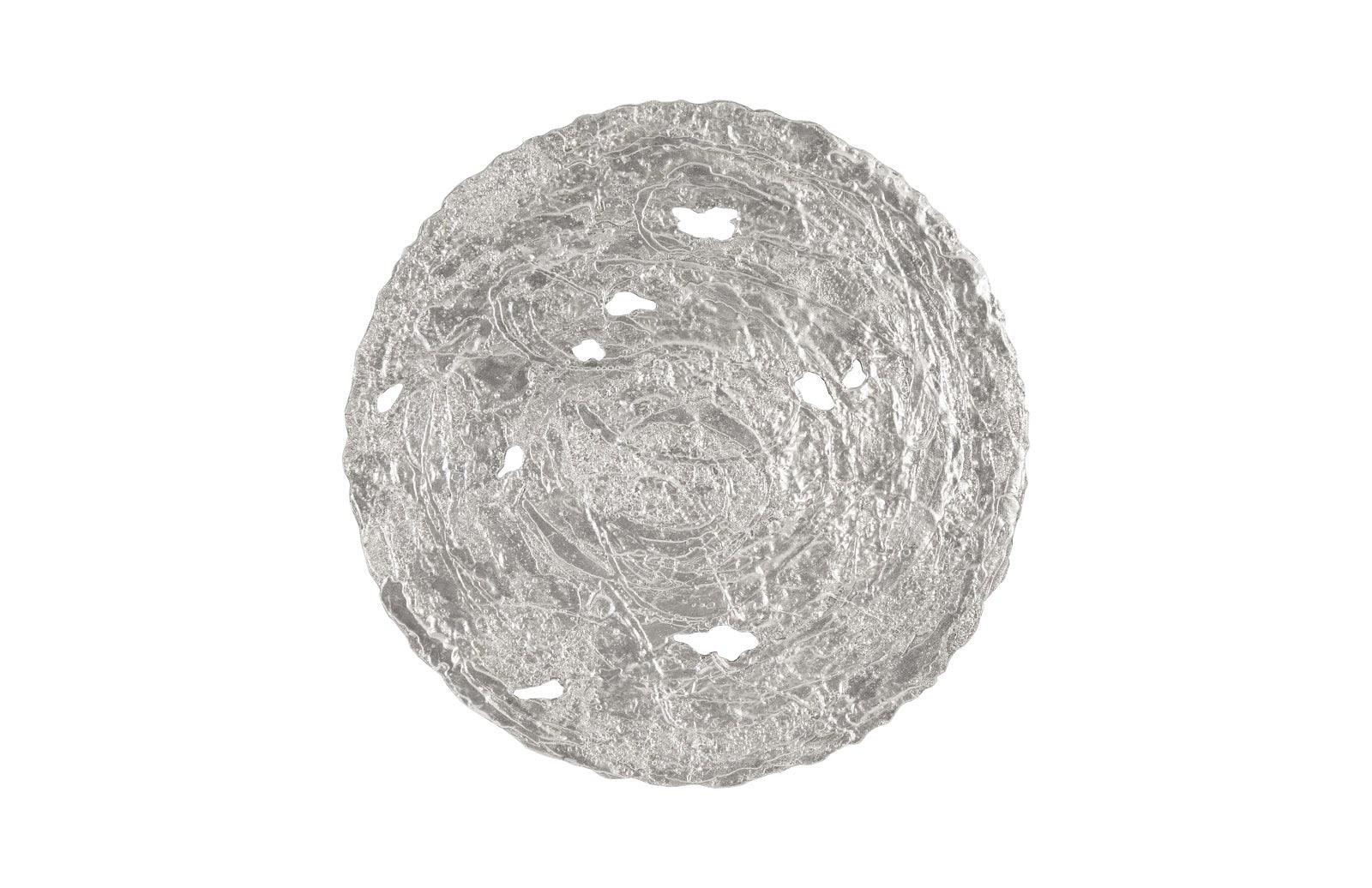 Phillips Collection Molten Wall Disc, Large, Silver Leaf WALL ACCENTS