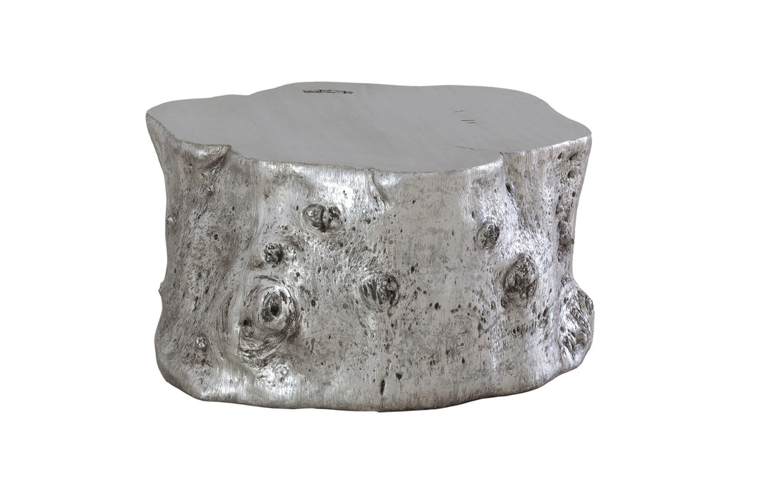 Log Coffee Table, Silver Leaf - Phillips Collection - AmericanHomeFurniture