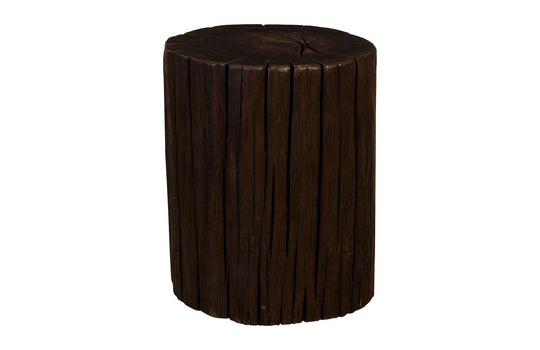 Phillips Collection Black Wood Stool, Assorted OTTOMANS, POUFS, + STOOLS