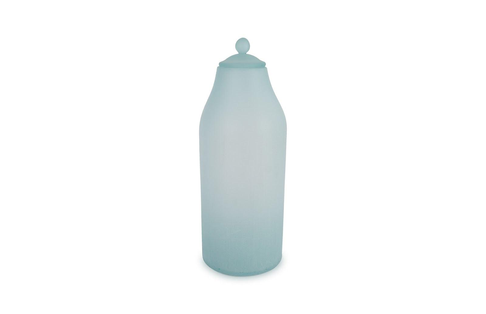 Phillips Collection Frosted Glass Bottle, Large VASES, JARS, + BOTTLES