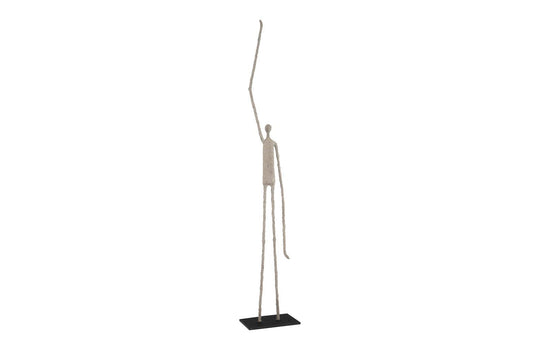Phillips Collection Human Sculpture, One Arm Up, Paper Mache DECORATIVE OBJECTS