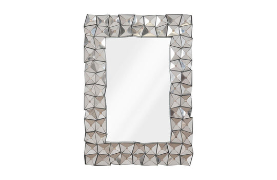 Phillips Collection Divot Mirror, Stainless Steel WALL MIRRORS