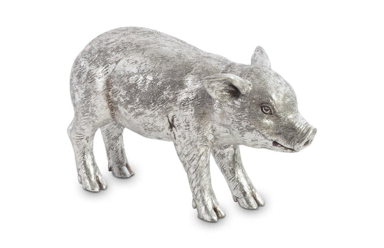Phillips Collection Standing Piglet, Silver Leaf DECORATIVE OBJECTS