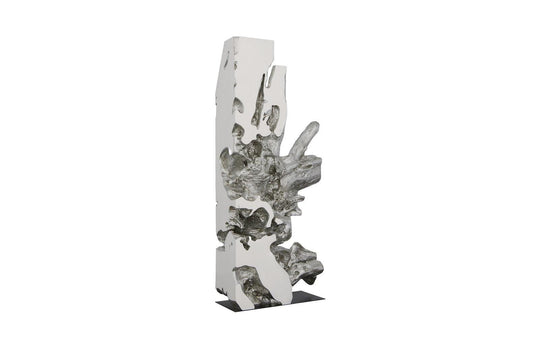 Phillips Collection Freeform Sculpture, White, Silver Leaf DECORATIVE OBJECTS