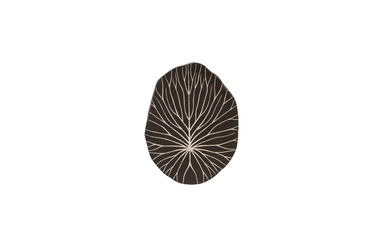 Phillips Collection Rivulet Wall Tile, Chamcha Wood, Silver Leaf on Black WALL ACCENTS