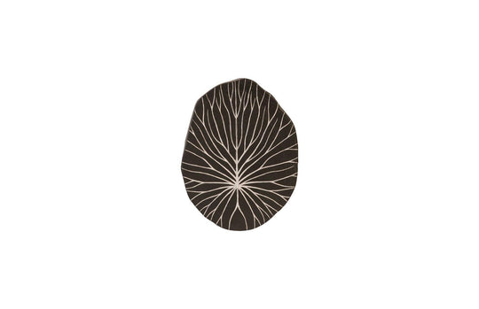 Phillips Collection Rivulet Wall Tile, Chamcha Wood, Silver Leaf on Black WALL ACCENTS