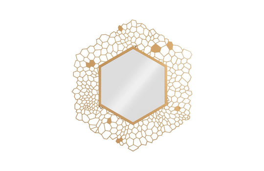 Phillips Collection Hexagon Honeycomb Mirror Brass WALL MIRRORS