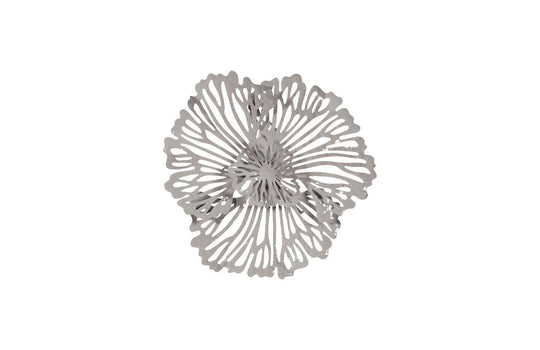 Phillips Collection Flower Wall Art, Extra Small, Gray, Metal WALL ACCENTS