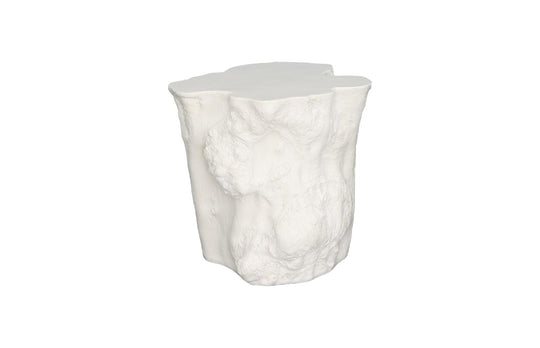 Phillips Collection Log Side Table, Gel Coat White ACCENT TABLES