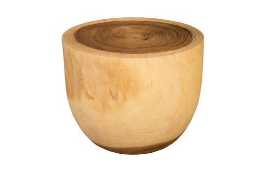 Phillips Collection Lathe Side Table, Chamcha Wood ACCENT TABLES