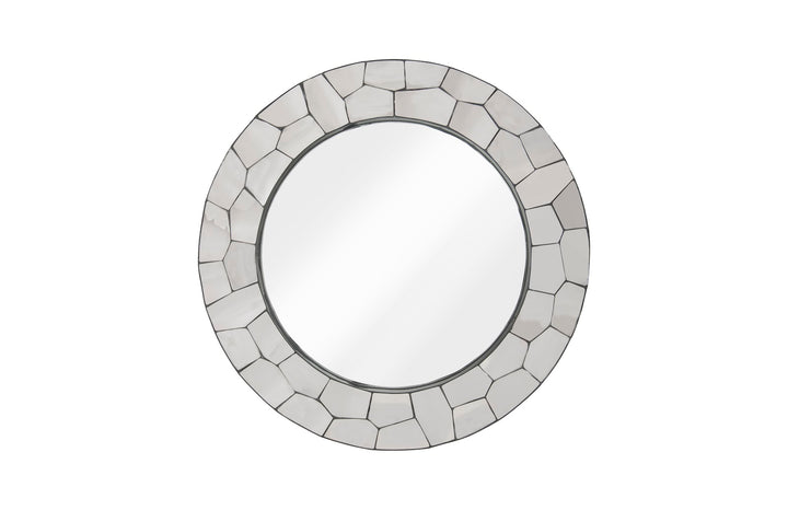 Crazy Cut Mirror, Round, Stainless Steel - Phillips Collection - AmericanHomeFurniture