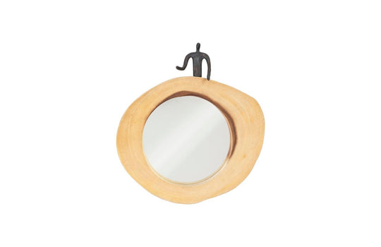 Phillips Collection Atlas Cross Cut Mirror, Small, Half Man, Right WALL MIRRORS