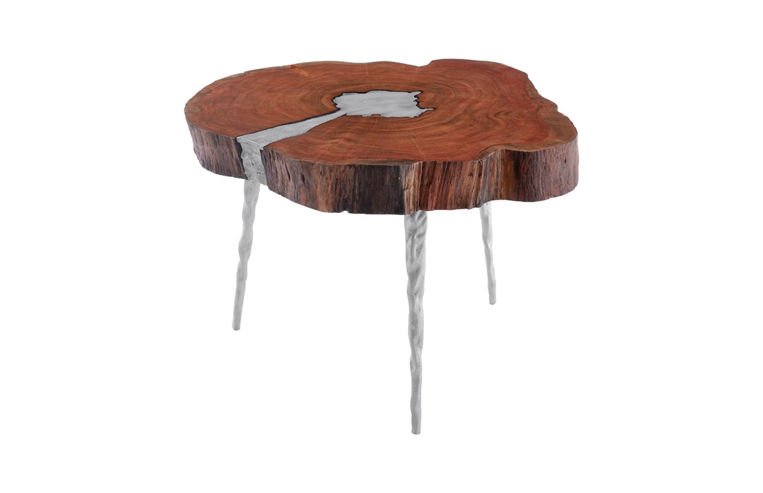 Molten Coffee Table, Poured Aluminum In Wood - Phillips Collection - AmericanHomeFurniture