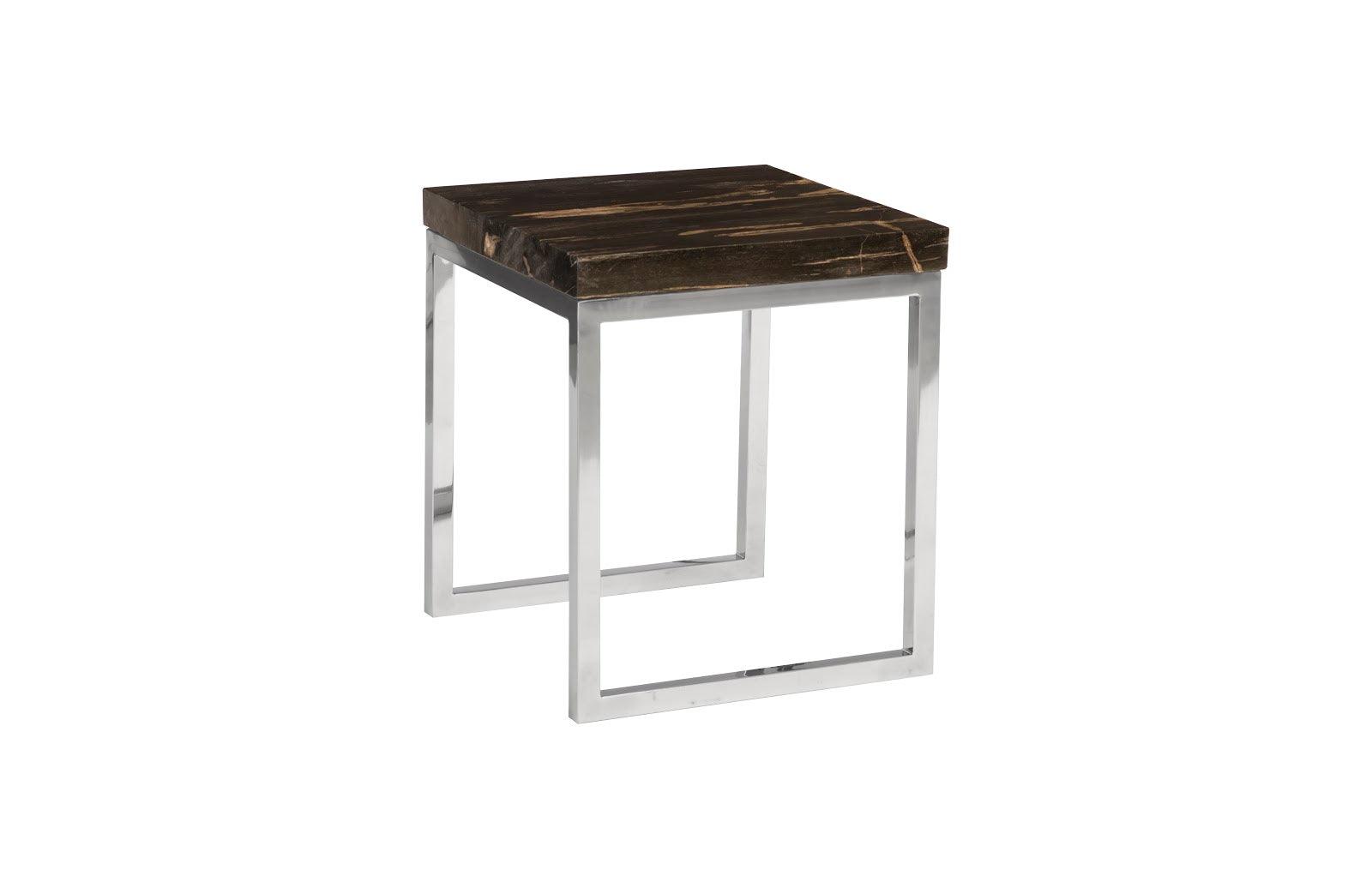 Phillips Collection Petrified Wood Side Table, Laminated ACCENT TABLES