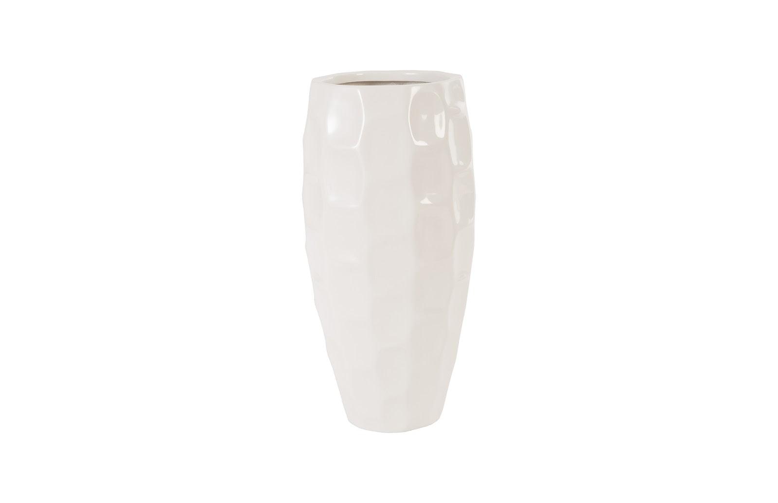 Phillips Collection Mando Planter, Gel Coat White, SM PLANTERS