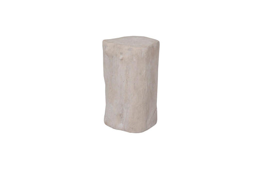 Phillips Collection Log Stool, Roman Stone, SM OTTOMANS, POUFS, + STOOLS