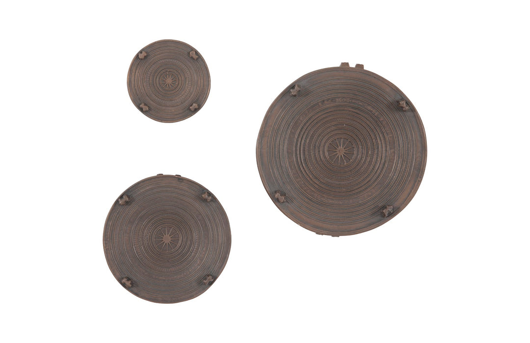 Laotian Rain Drums, Set of 3, Bronze - Phillips Collection - AmericanHomeFurniture