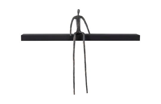 Phillips Collection Moveable Man on Shelf, Sitting, A WALL ACCENTS