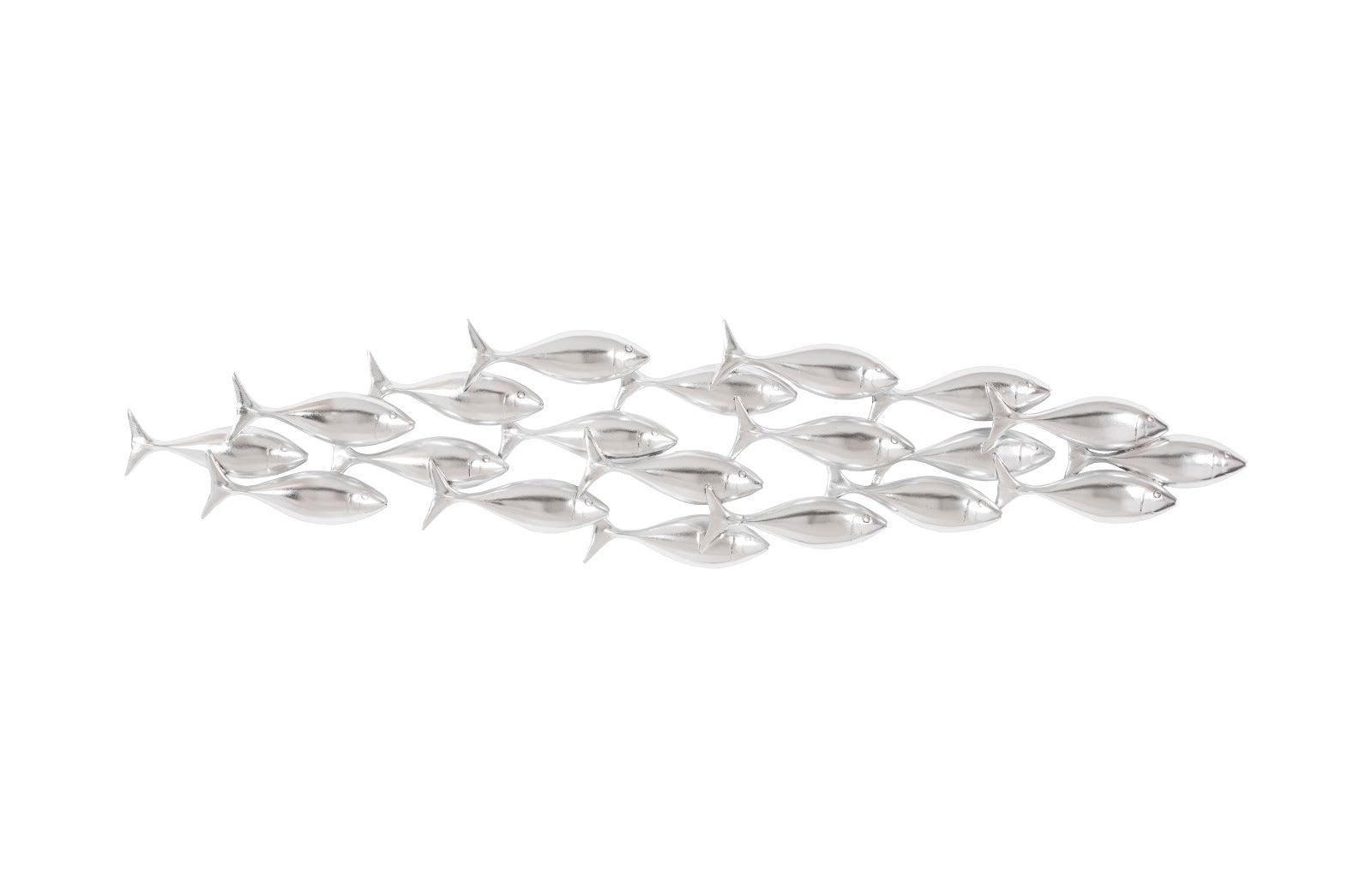 Phillips Collection School of Fish Wall Art, Silver Leaf WALL ACCENTS