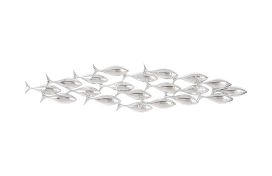 Phillips Collection School of Fish Wall Art, Silver Leaf WALL ACCENTS