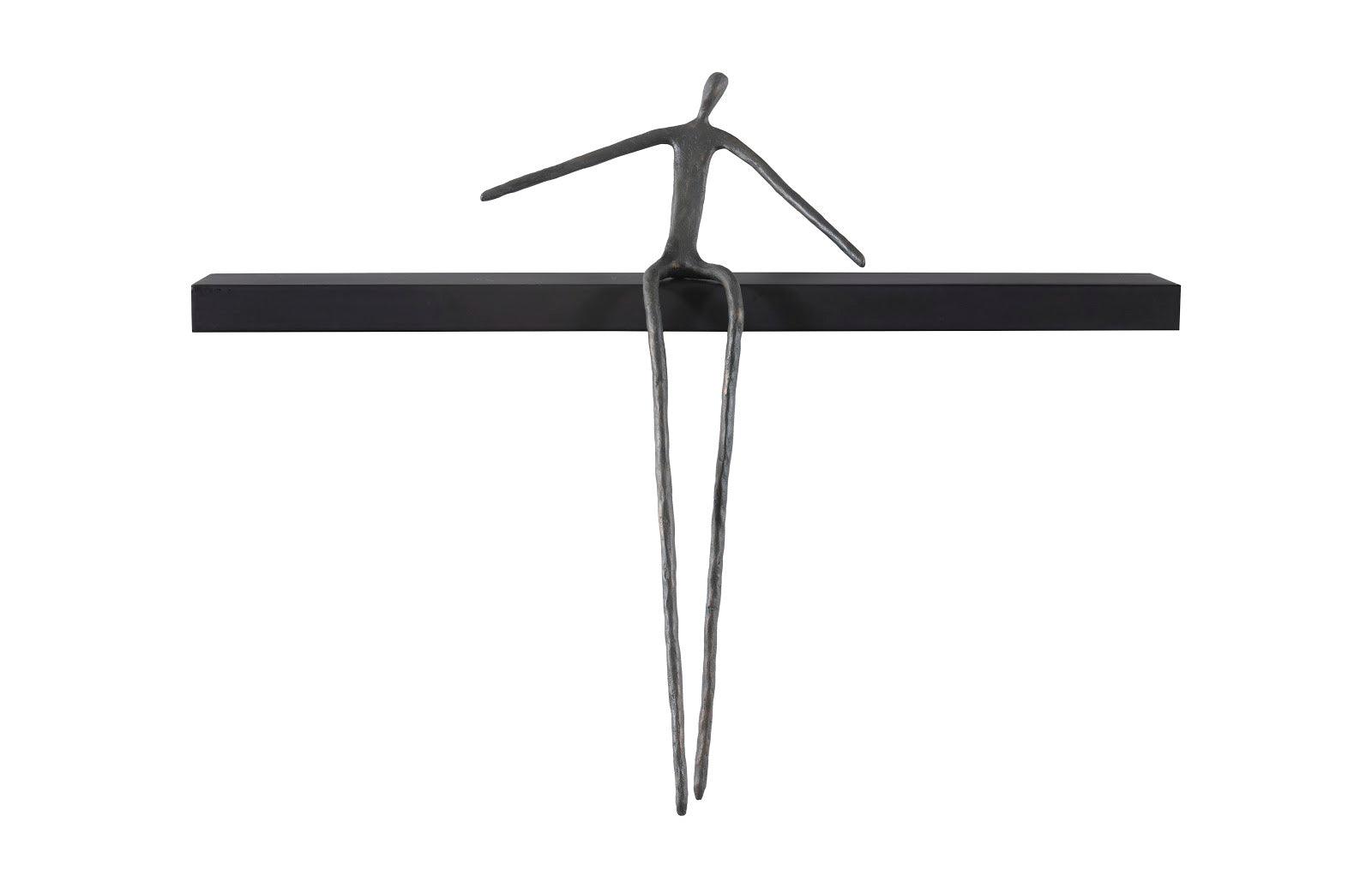 Phillips Collection Moveable Man on Shelf, Sitting, C WALL ACCENTS