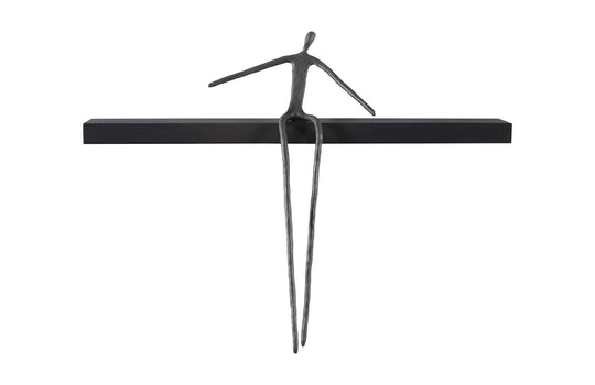 Phillips Collection Moveable Man on Shelf, Sitting, C WALL ACCENTS