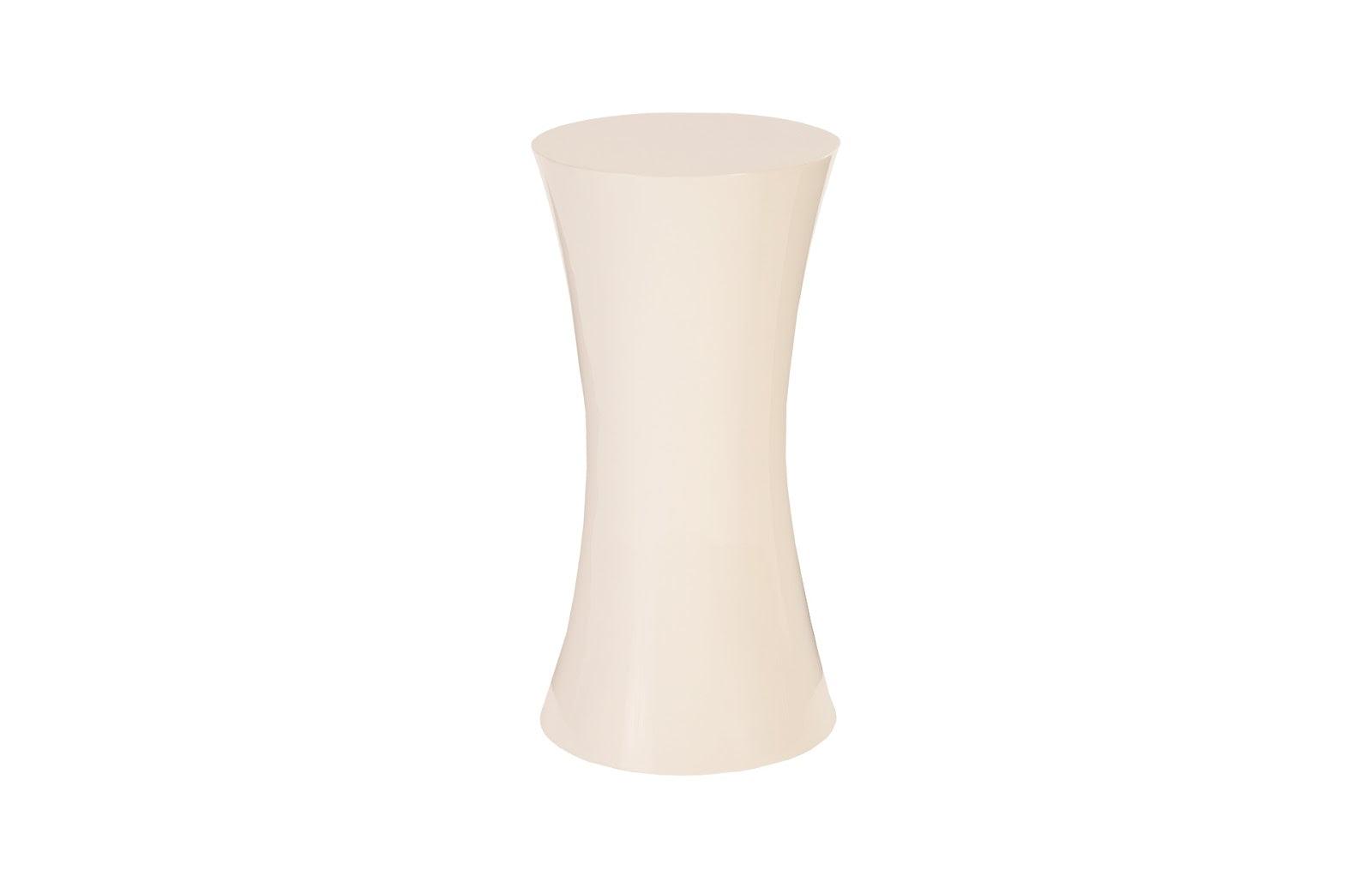 Phillips Collection Ave Pedestal, Gel Coat White ACCENT TABLES