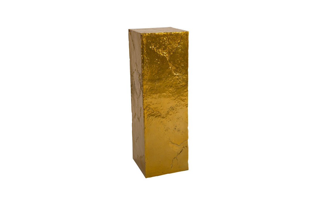Slate Pedestal, Large, Liquid Gold - Phillips Collection - AmericanHomeFurniture