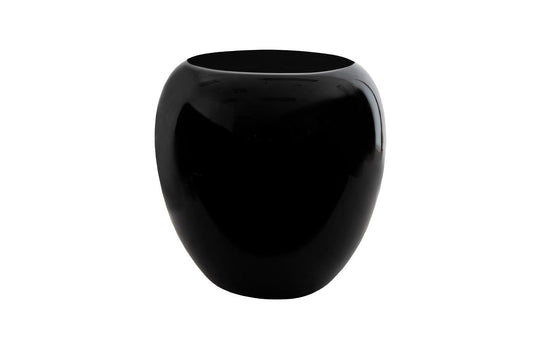 Phillips Collection River Stone Side Table, Gel Coat Black ACCENT TABLES