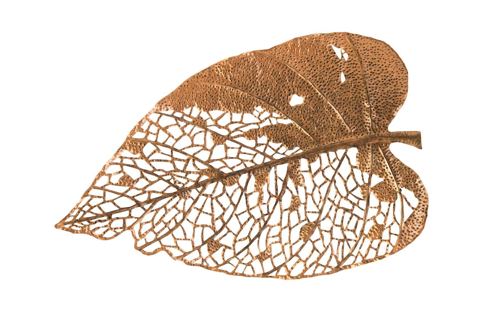Phillips Collection Birch Leaf Wall Art, Copper, LG WALL ACCENTS