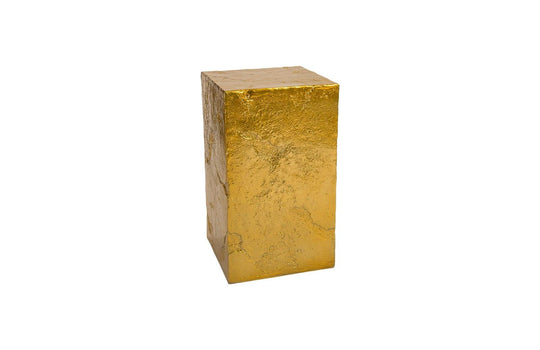 Phillips Collection Slate Pedestal, Medium, Liquid Gold ACCENT TABLES