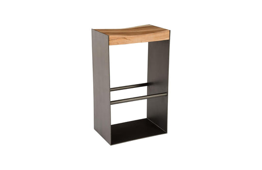 Phillips Collection Iron Frame Bar Stool, Natural BAR STOOLS + COUNTER STOOLS