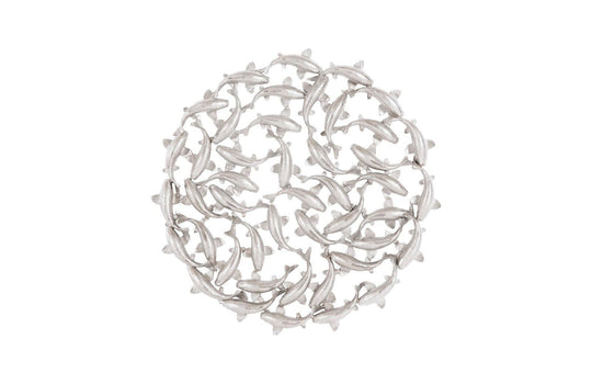 Phillips Collection Koi Wall Art, Silver Leaf WALL ACCENTS