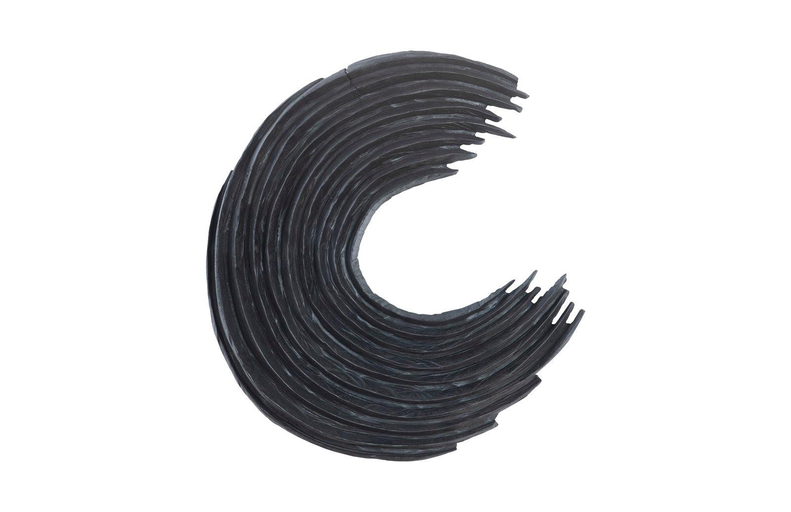 Phillips Collection Swoop Wall Art , Black Wood , Large WALL ACCENTS