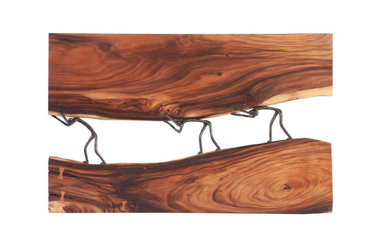 Phillips Collection Atlas River Wall Panel, Chamcha Wood/Metal, Natural WALL ACCENTS