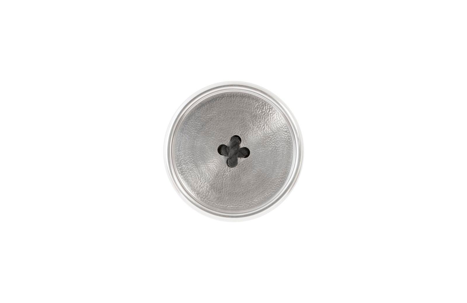 Phillips Collection Button Wall Tile, Hammered Metal, Aluminum Finish WALL ACCENTS