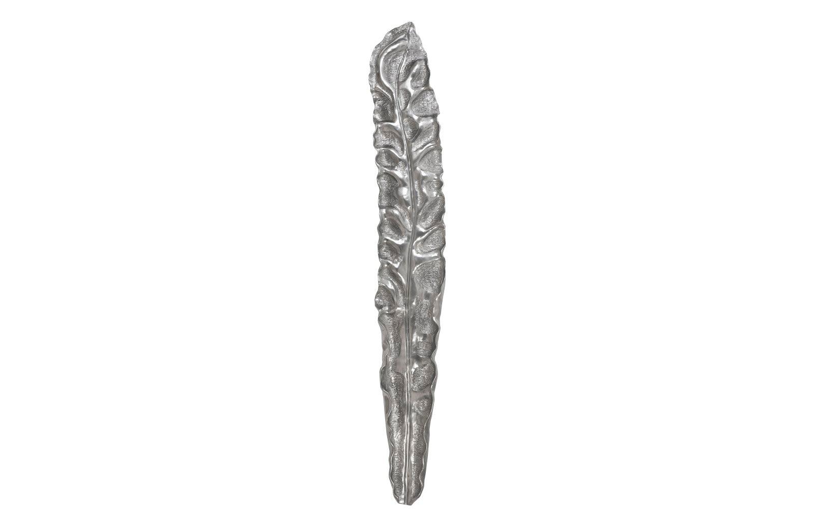 Phillips Collection Petiole Wall Leaf, Liquid Silver, Colossal, Version B WALL ACCENTS