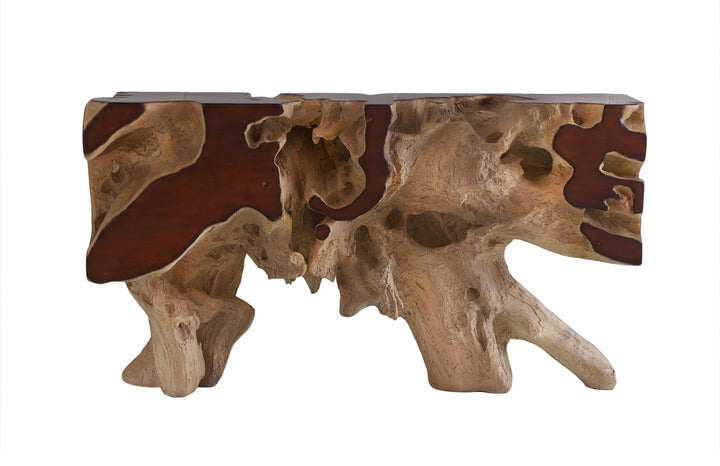 Freeform Console Table, Faux Bois, SM - Phillips Collection - AmericanHomeFurniture