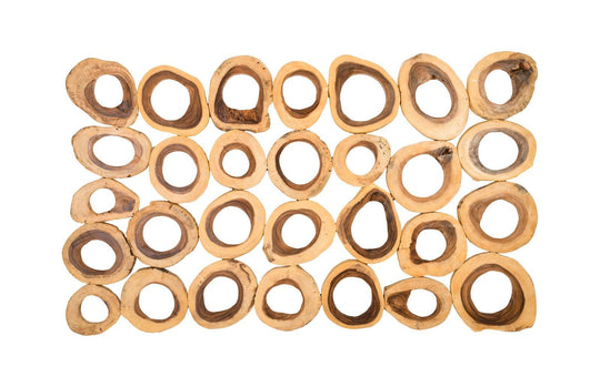 Phillips Collection Chuleta Rings Wall Art, Chamcha Wood, Rectangular WALL ACCENTS