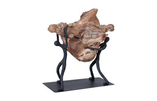 Phillips Collection Atlas Tabletop Sculpture, Freeform High Lift, With Base DECORATIVE OBJECTS