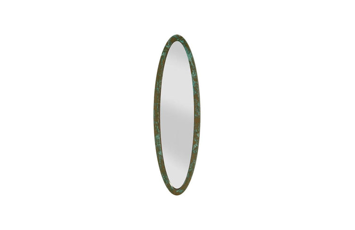 Elliptical Oval Mirror, Small, Lichen - Phillips Collection - AmericanHomeFurniture