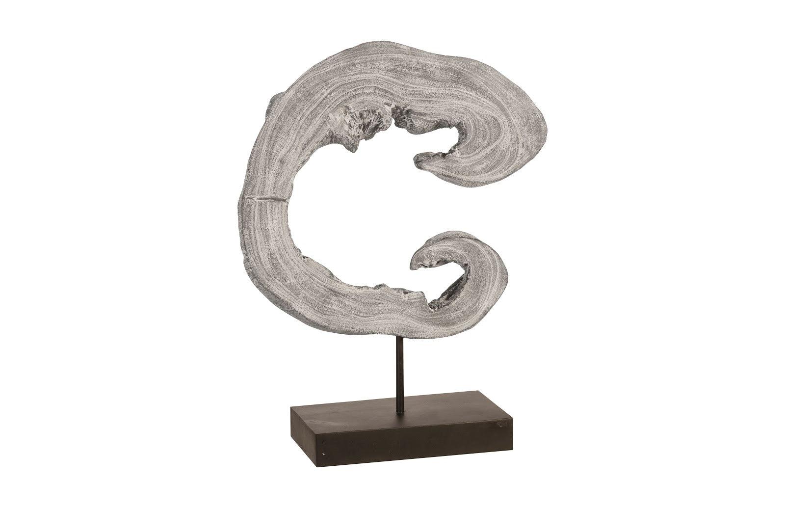 Phillips Collection Creature Sculpture on Stand, Gray Stone DECORATIVE OBJECTS