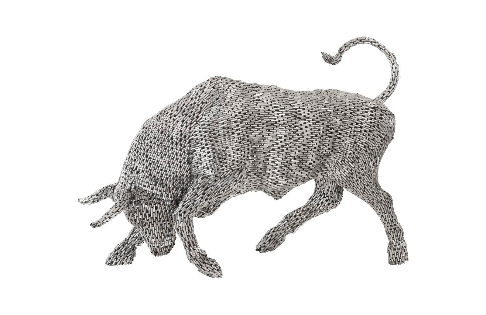 Phillips Collection Bull Pipe Sculpture, Stainless Steel DECORATIVE OBJECTS
