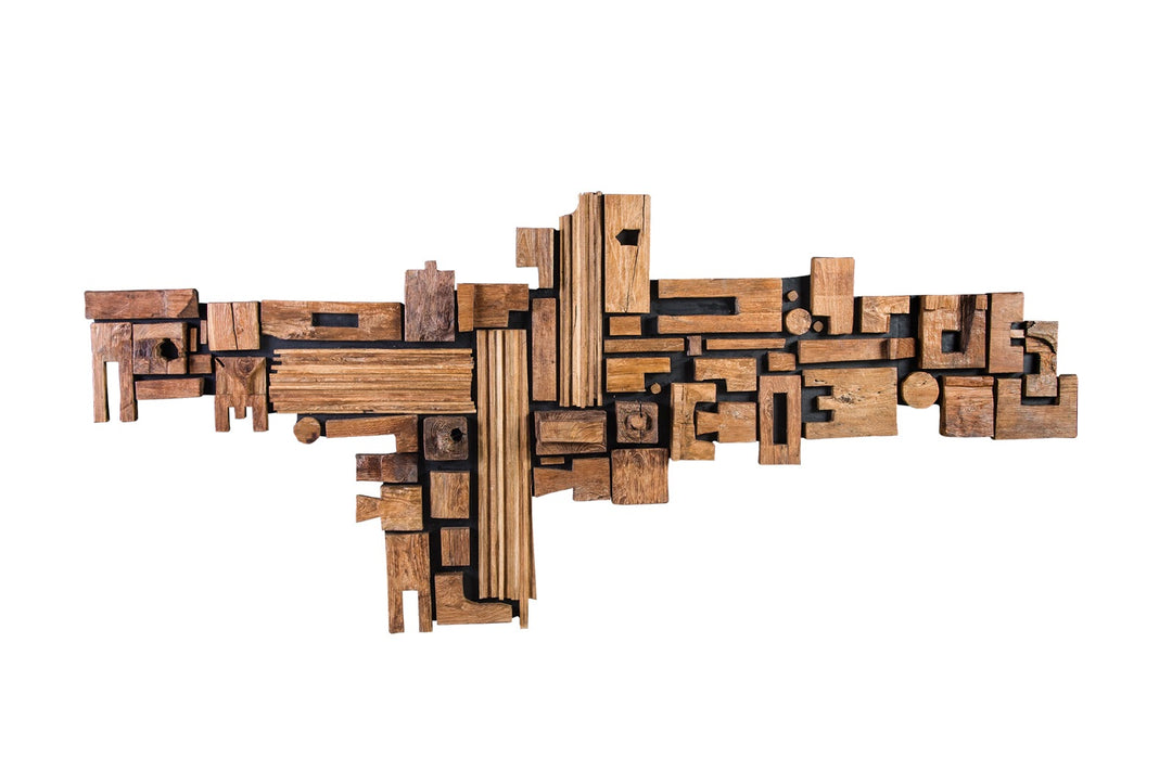 Asken Wall Art, Wood, Freeform - Phillips Collection - AmericanHomeFurniture