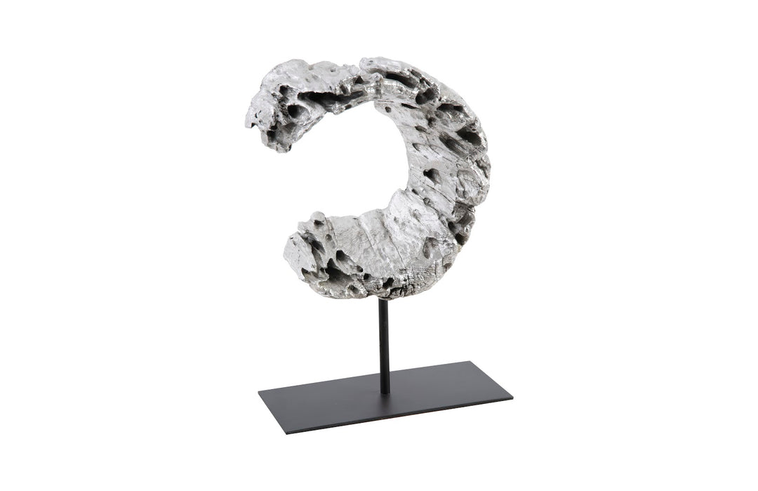 Cast Eroded Wood Circle on Stand - Phillips Collection - AmericanHomeFurniture