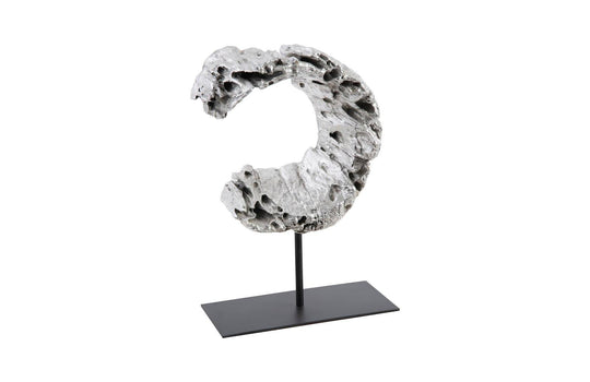Phillips Collection Cast Eroded Wood Circle on Stand DECORATIVE OBJECTS