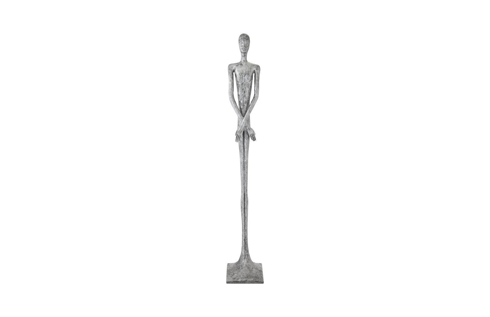 Phillips Collection Lloyd Sculpture, Resin, Liquid Silver DECORATIVE OBJECTS