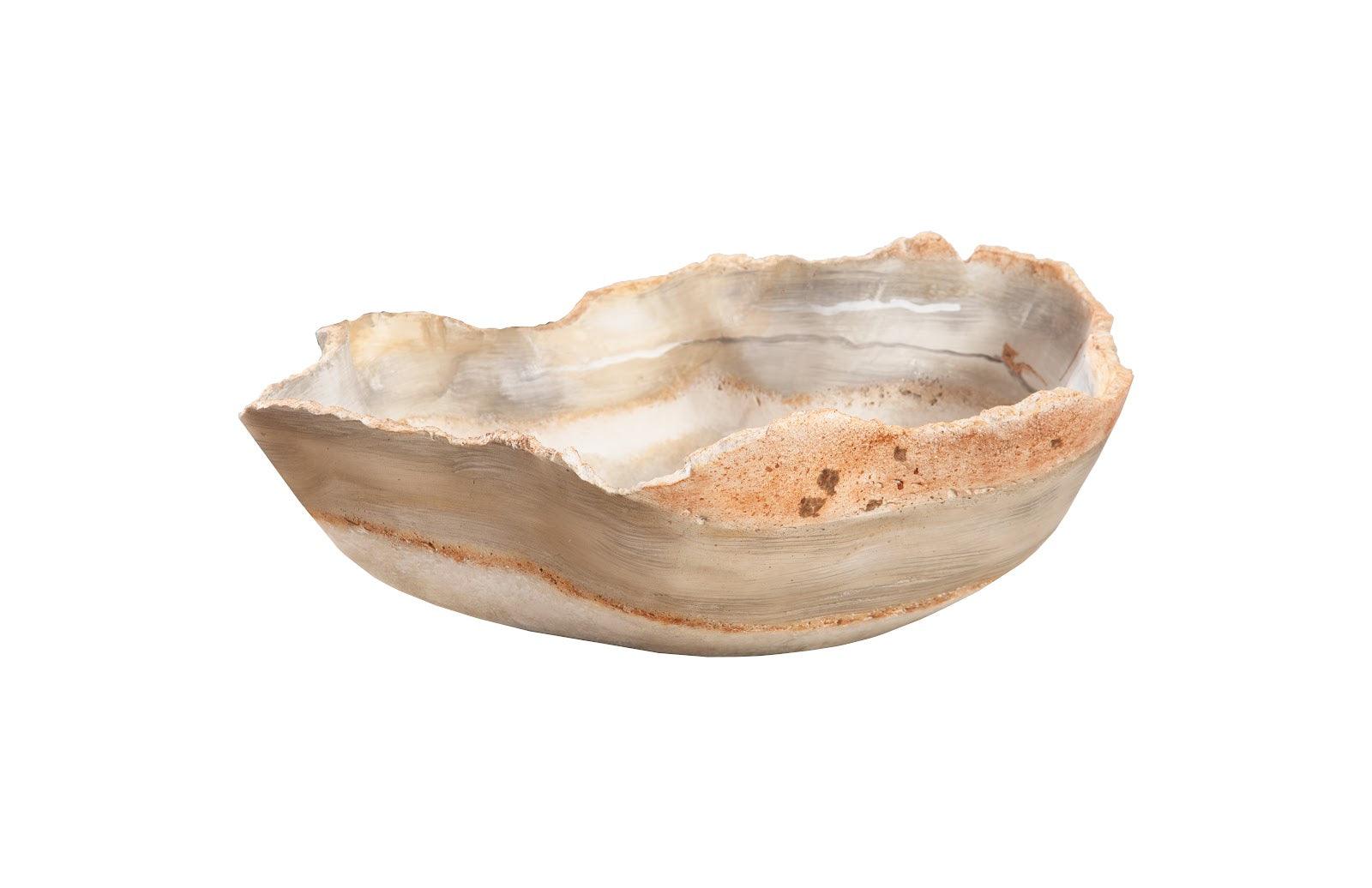 Phillips Collection Cast Onyx Bowl, Faux Finish, Small DECORATIVE TRAYS, PLATES, + BOWLS