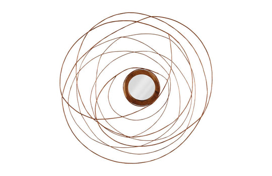 Phillips Collection Nest Mirror, Chamcha Wood/Wire, Copper, SM WALL MIRRORS