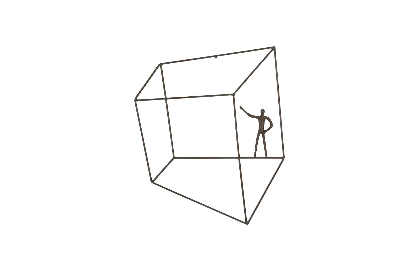 Phillips Collection Perspective Wall Art, Square, Standing Arm Up WALL ACCENTS